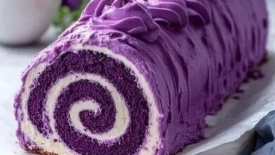 How to Make a Gorgeous Purple Yam Swiss Roll Cake