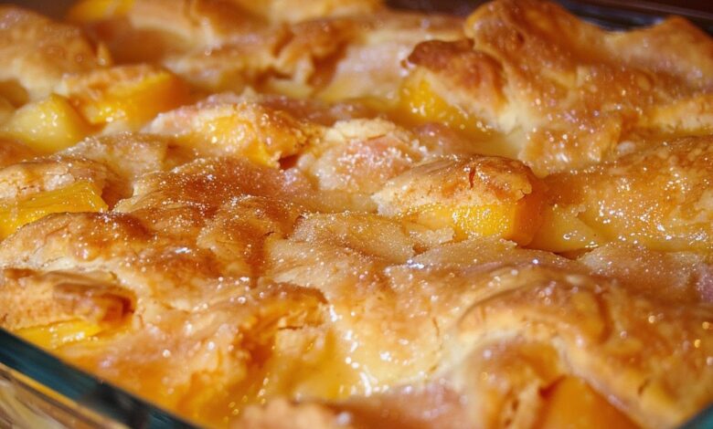 Peach Cobbler Delight: An Easy and Delicious Homemade Dessert