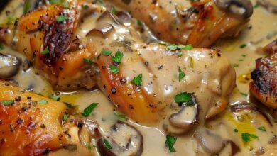 Creamy Garlic Mushroom Chicken – A Deliciously Comforting Meal