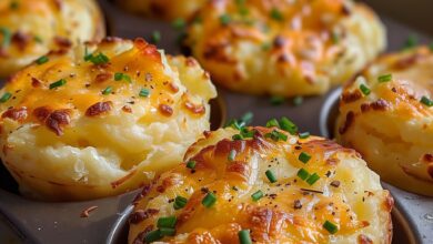 Cheesy Mini Mashed Potato Muffins – A Perfect Side Dish or Snack