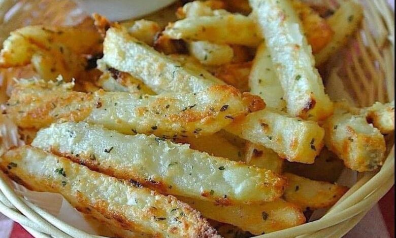 Garlic Parmesan Baked Fries – Crispy, Delicious, and Easy